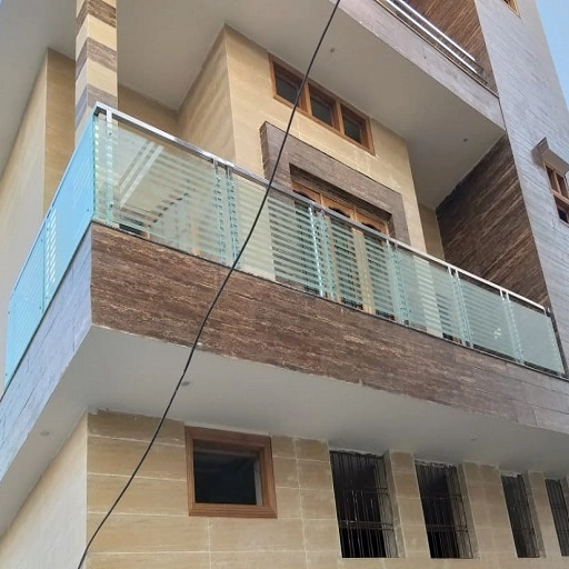SS With Glass Railing